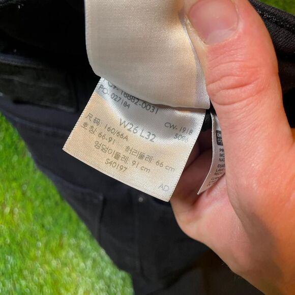 Levi’s 721 High Rise Black Skinny Denim Jeans size 26x32 - Picture 3 of 7